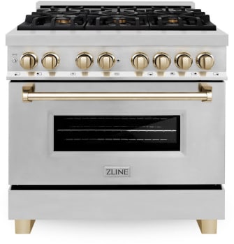 ZLINE Autograph Edition RAZ36G - 36 Inch Freestanding Dual Fuel Range