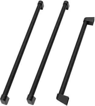 ZLINE Autograph Edition RBIVHZKMB36 - ZLINE Autograph Edition 36 in. Built-In Refrigerator Helix Handles (Set of 3) in Matte Black (RBIVHZ-K-MB-36) main image. 36 in. Built-In Refrigerator Helix Handles
