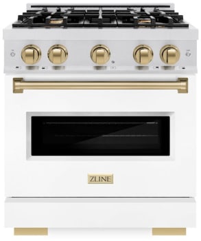 ZLINE Classic Series CDRSZWM30CB - 30 Inch Freestanding Dual Fuel Range