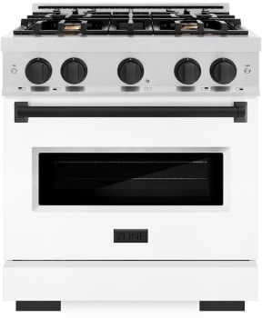 ZLINE Classic Series CDRSZWM30MB - 30 Inch Freestanding Dual Fuel Range