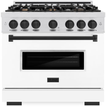 ZLINE Classic Series CDRSZWM36MB - 36 Inch Freestanding Dual Fuel Range