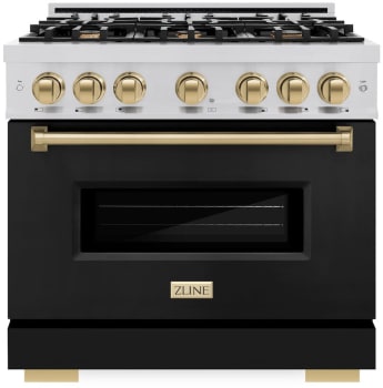 ZLINE Classic Series CDRZBLM36CB - 36 Inch Freestanding Dual Fuel Range