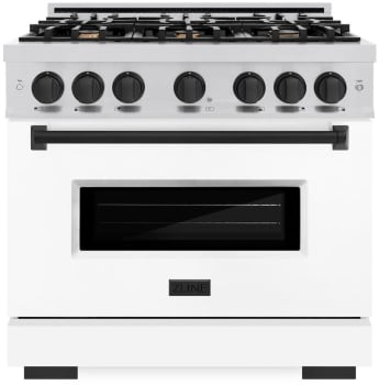 ZLINE Classic Series CDRZWM36MB - 36 Inch Freestanding Dual Fuel Range