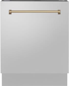 ZLINE Autograph Edition DWVZ30424CB - 24 Inch Compact Built-In 3rd Rack Dishwasher with 15 Place Setting Capacity