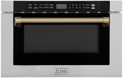 ZLINE Autograph Edition MWDZ1HCB - 1.2 Cu. Ft. Built-In Microwave Drawer