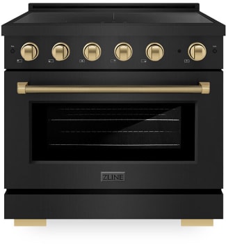 ZLINE Autograph Edition SINRBZ36KCB - 36 Inch Freestanding Paramount Induction Range