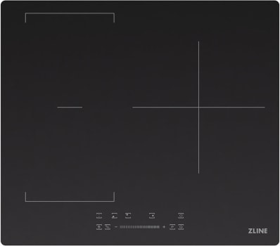 ZLINE FCIND24 - ZLINE 24 in. Induction Cooktop with Anti-Scratch Glass and 3 Elements (FCIND-24) top-down, above cooking surface. Induction Cooktop with 3 Elements