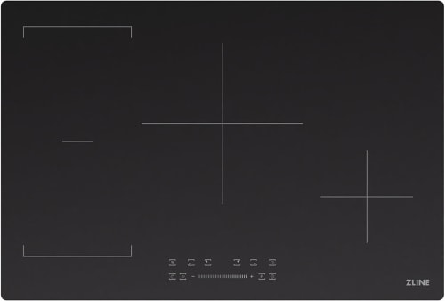 ZLINE FCIND30 - ZLINE 30 in. Induction Cooktop with Anti-Scratch Glass and 4 Elements (FCIND-30) top-down, above cooking surface. Induction Cooktop with 4 Elements