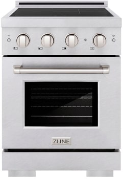 ZLINE Paramount SINRS24 - ZLINE 24 in. 3.2 cu. ft. Paramount Induction Range with 3 Element Cooktop and Electric Convection Oven in Satin Stainless Steel (SINRS-24) 24 Inch Freestanding Induction Range
