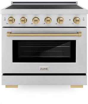 ZLINE Autograph Edition SINRSZ36CB - 36 Inch Freestanding Paramount Induction Range