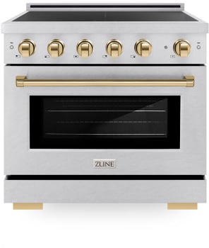 ZLINE Autograph Edition SINRSZ36G - 36 Inch Freestanding Paramount Induction Range