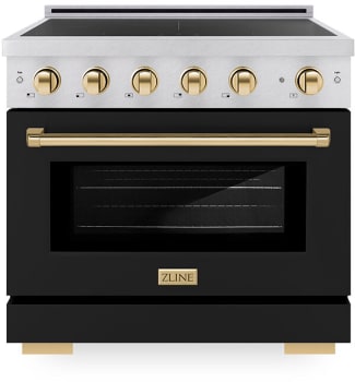 ZLINE Autograph Edition SINRSZBLM36G - 36 Inch Freestanding Paramount Induction Range