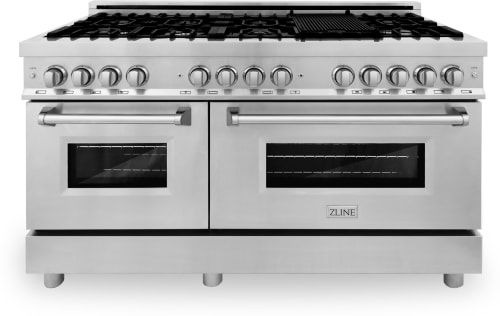 ZLINE RA60 - 60 Inch Pro-Style Double Oven Dual Fuel Range