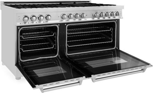 ZLINE RA60 60 Inch Freestanding Professional Dual Fuel Range with 9 ...