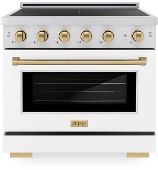 ZLINE Autograph Edition SINRZWM36CB - 36 Inch Freestanding Paramount Induction Range