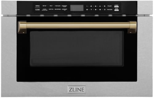 ZLINE Autograph Edition MWDZ1SSHCB - 1.2 Cu. Ft. Built-In Microwave Drawer