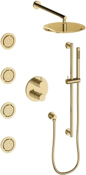 ZLINE EMBYSHST3PG - Emerald Bay Thermostatic Shower System with 2.0/1.5 GPM Flow Rate