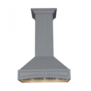 ZLINE 321UURS36400 - 36 Inch Designer Series Wooden Wall Mount Range Hood in Grey