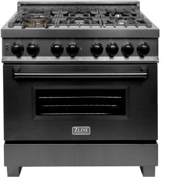 ZLINE RAB36 - 36 Inch Black Stainless Steel Dual Fuel Range