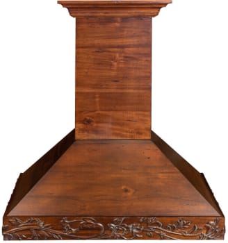 ZLINE KBRRC36 - Wooden Wall Mount Range Hood in Walnut-Toned Distressed Finish