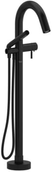 Rohl RIU™ TRU39BK - Single Hole Floor Mount Tub Filler Trim in Black