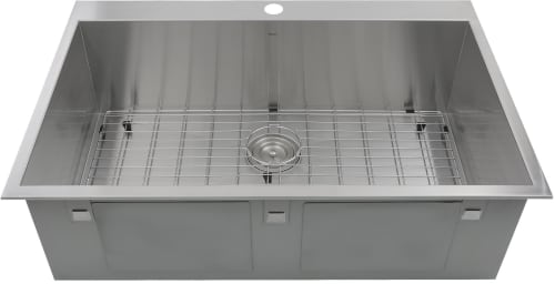 Nantucket Sinks Pro Series ZR3322S16 - 33 Inch Large Rectangle Single Bowl