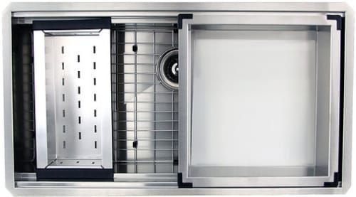 Nantucket Sinks Pro Series ZRPS362016 - 36 Inch Large Prep Station