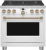 Matte White with Brushed Bronze Handle and Knobs