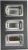 3 Rectangular Condiment Server
