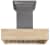 36 Inch - Butcher Block with Maple Finish & Brushed Stainless Steel Insert