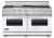 Viking VGCC5606GQWH 60 Inch Pro-Style Gas Range with 6 VSH Pro Sealed