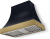 Gloss Black, Antique Brass Trim