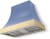 Carnaby Blue, Polished Brass Trim