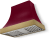 Cranberry, Antique Brass Trim