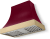 Cranberry, Brushed Brass Trim