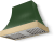 Cornwall Green, Brushed Brass Trim