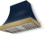 Indigo, Antique Brass Trim