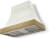 White, Antique Brass Trim