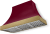 Cranberry with Antique Brass Trim