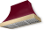 Cranberry with Brushed Brass Trim