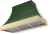 Cornwall Green with Polished Brass Trim