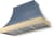 Stone Blue with Polished Brass Trim