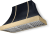 Gloss Black with Brushed Brass Trim
