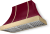 Cranberry with Brushed Brass Trim