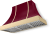 Cranberry with Polished Brass Trim