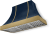 Indigo with Antique Brass Trim