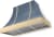 Stone Blue with Polished Brass Trim