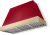 Piccadilly Red, Brushed Brass Trim