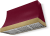 Cranberry with Antique Brass Trim