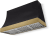 Matte Black with Antique Brass Trim
